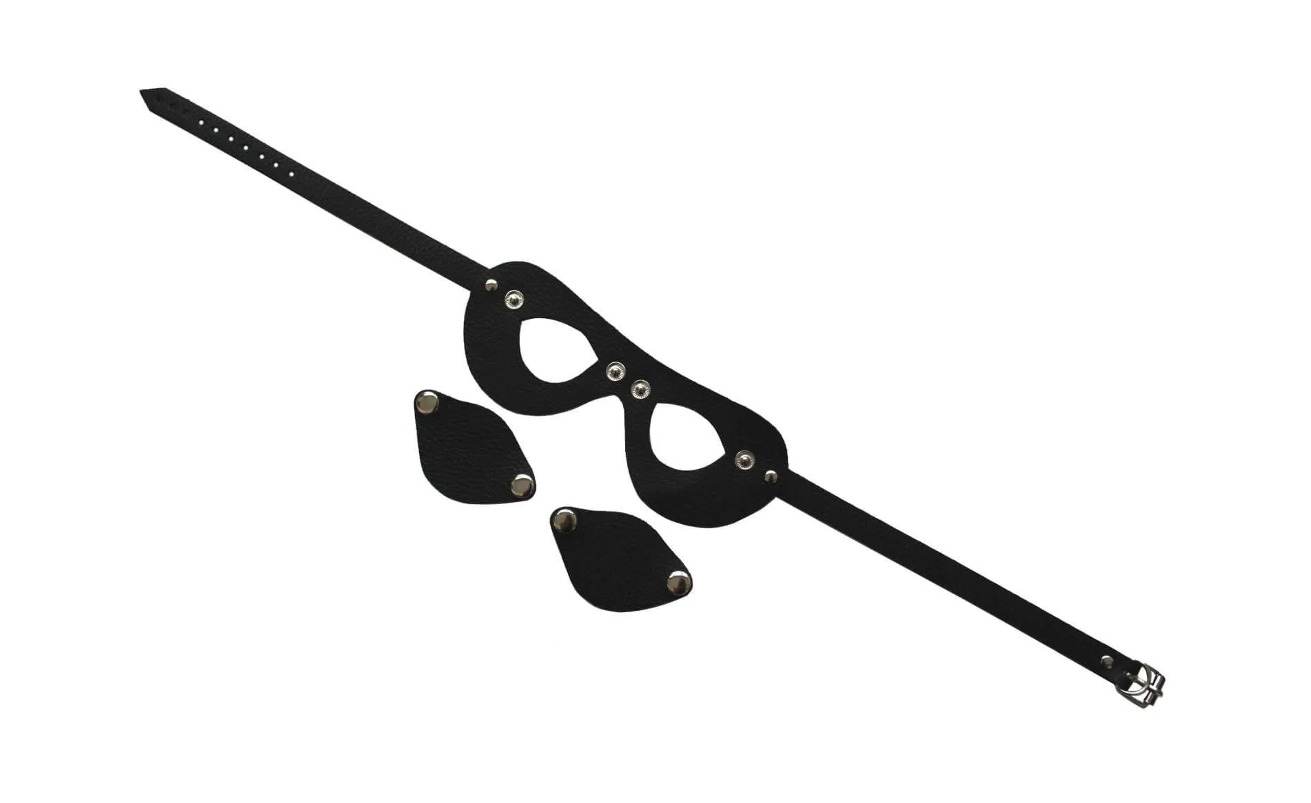 очки-шоры pinkrabbit кожаные, черные в Новом Уренгое