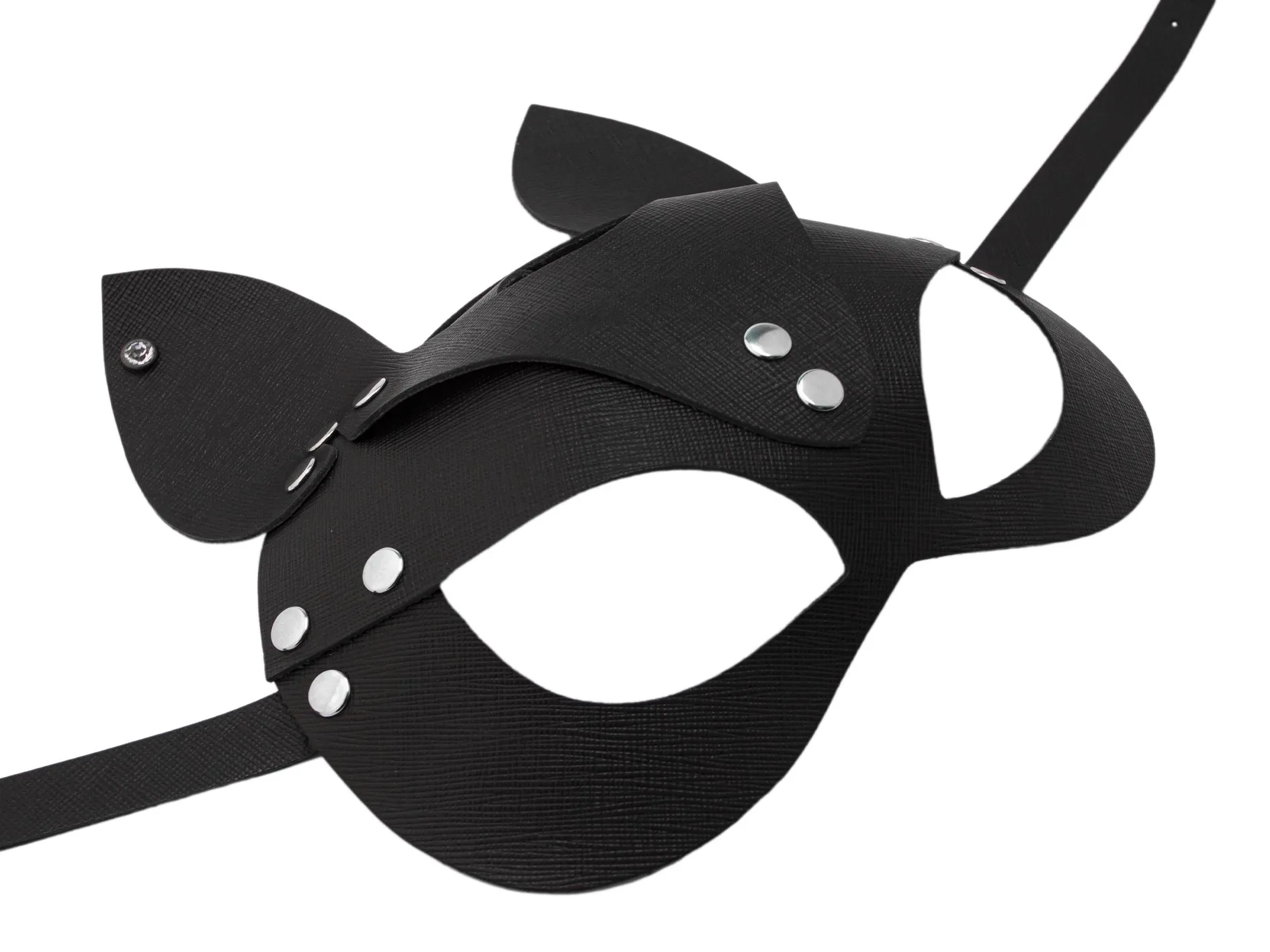 маска кошки с сережкой pinkrabbit , чёрная в Новом Уренгое