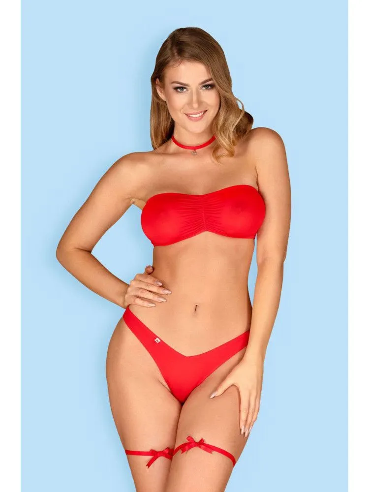 Эротическое кокетливый комплект нижнего белья kissmas в Новом Уренгое