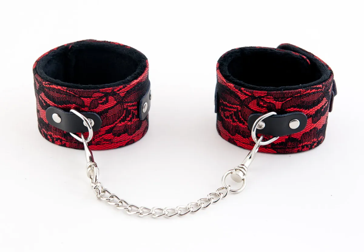 кружевные поножи toyfa marcus, красный, 46 см в Новом Уренгое