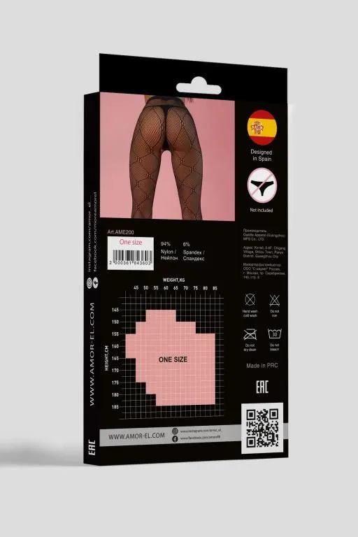 Эротическое колготы с рисунком amor el (s/l) в Новом Уренгое
