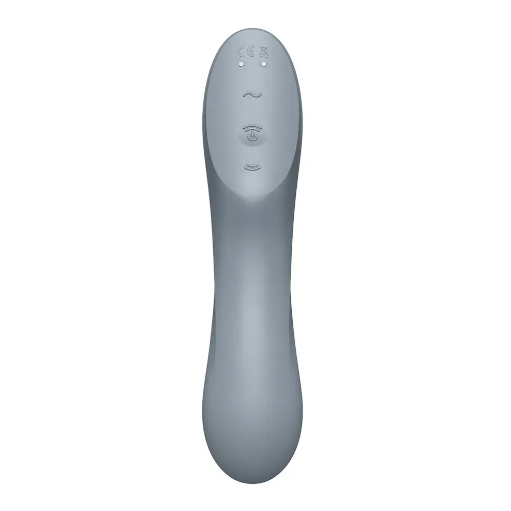 вакуум-волновой бесконтактный стимулятор клитора satisfyer curvy trinity 3, серый в Новом Уренгое