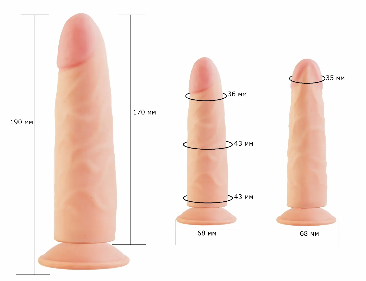 фаллоимитатор на присоске кибер-кожа 810400ru в Новом Уренгое