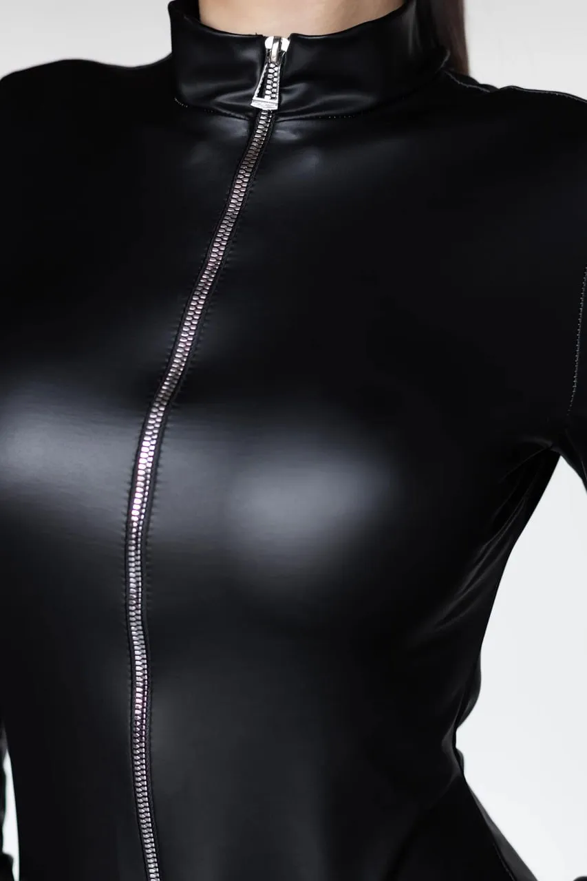 Эротическое комбинезон pinkrabbit из экокожи на молнии в Новом Уренгое