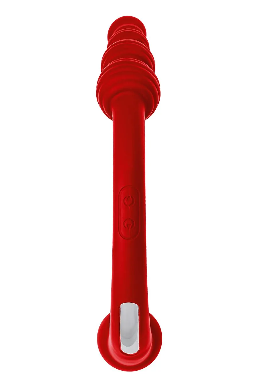 двусторонний вибратор black & red by toyfa, силикон, красный, 35 см в Новом Уренгое