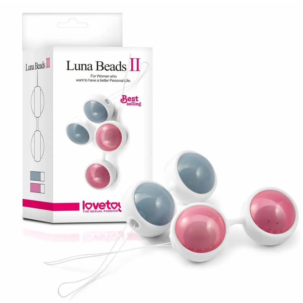 вагинальные шарики lovetoy luna beads, розовые в Новом Уренгое