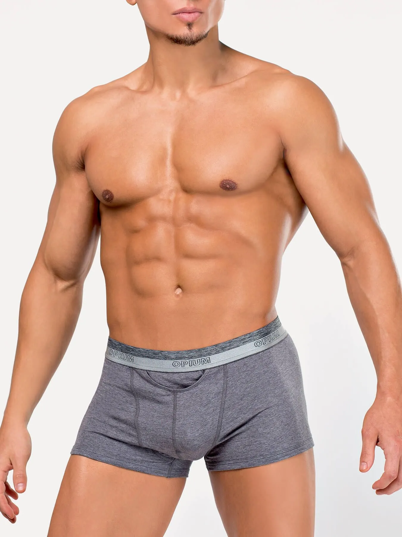 Эротическое трусы мужские боксеры opium r107 серые в Новом Уренгое