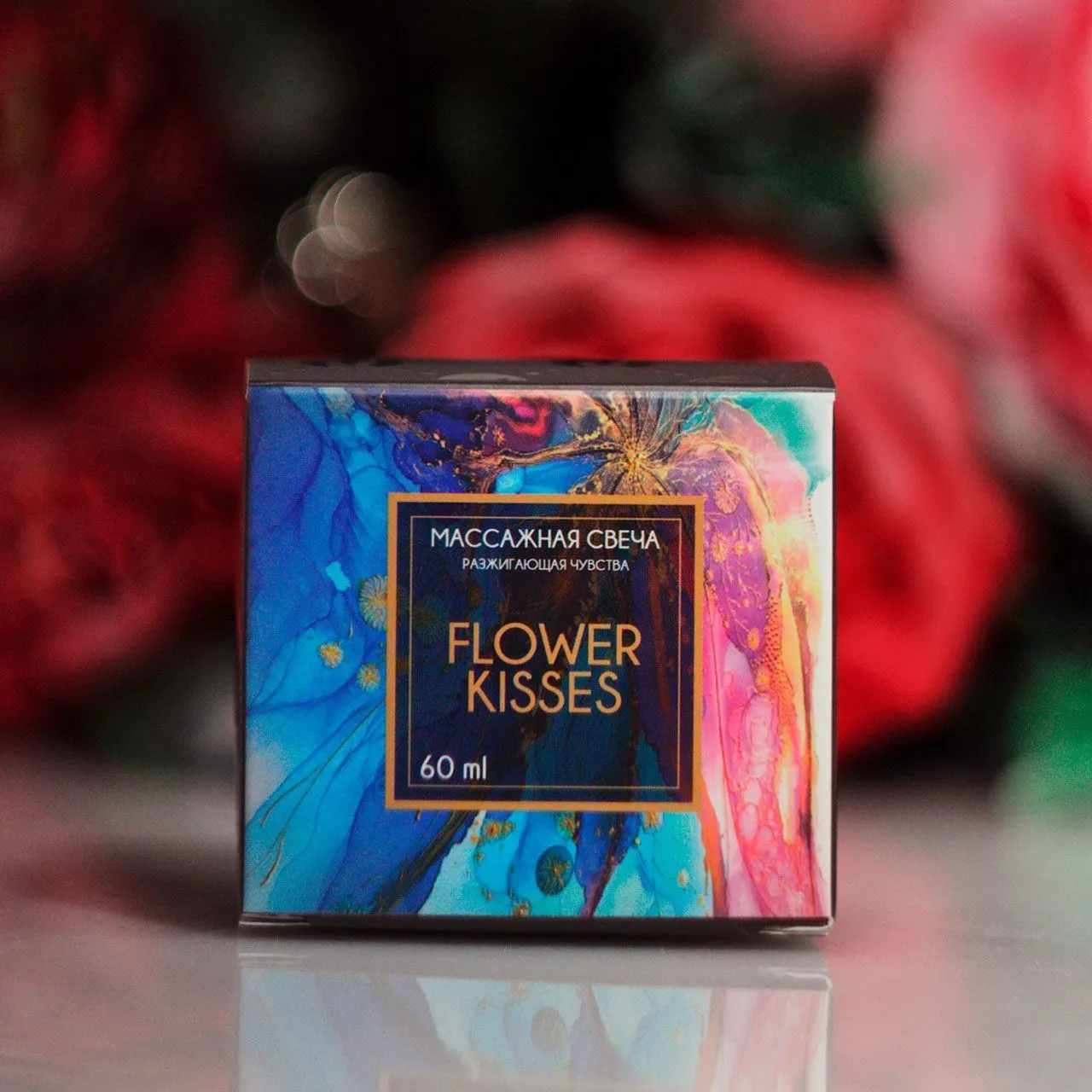 Свеча массажная PinkRabbit, аромат Flower kisses, 60 мл