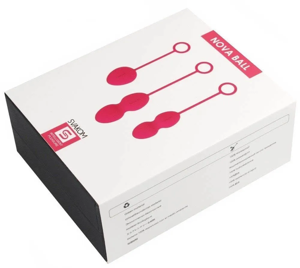 вагинальные шарики svakom nova ball, розовые в Новом Уренгое
