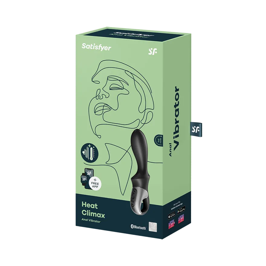 Анальный Вибратор с Функцией Нагрева Satisfyer Heat Climax 001661SA
