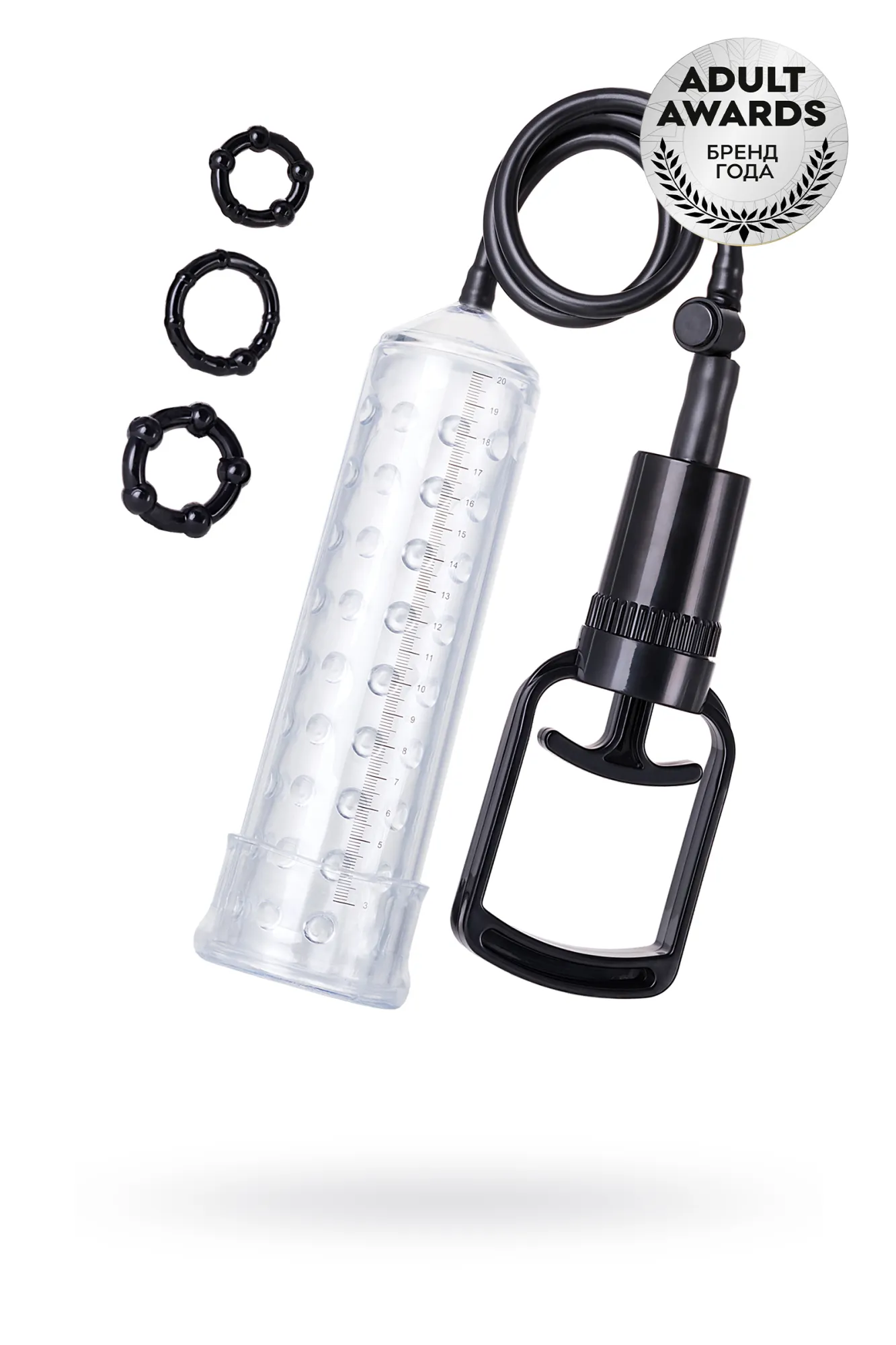 помпа для пениса toyfa a-toys, tpe, прозрачный, 23,5 см в Новом Уренгое