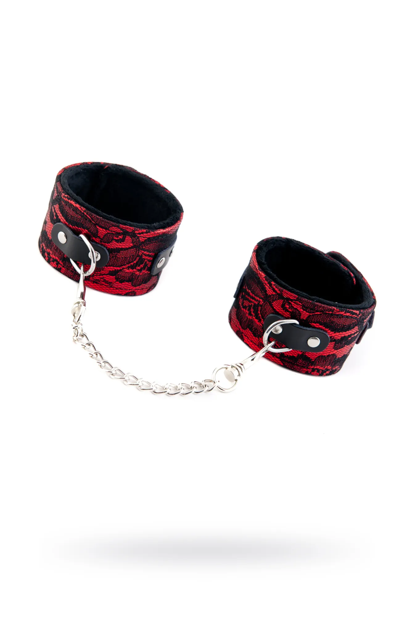 Кружевные поножи TOYFA Marcus, красный, 46 см