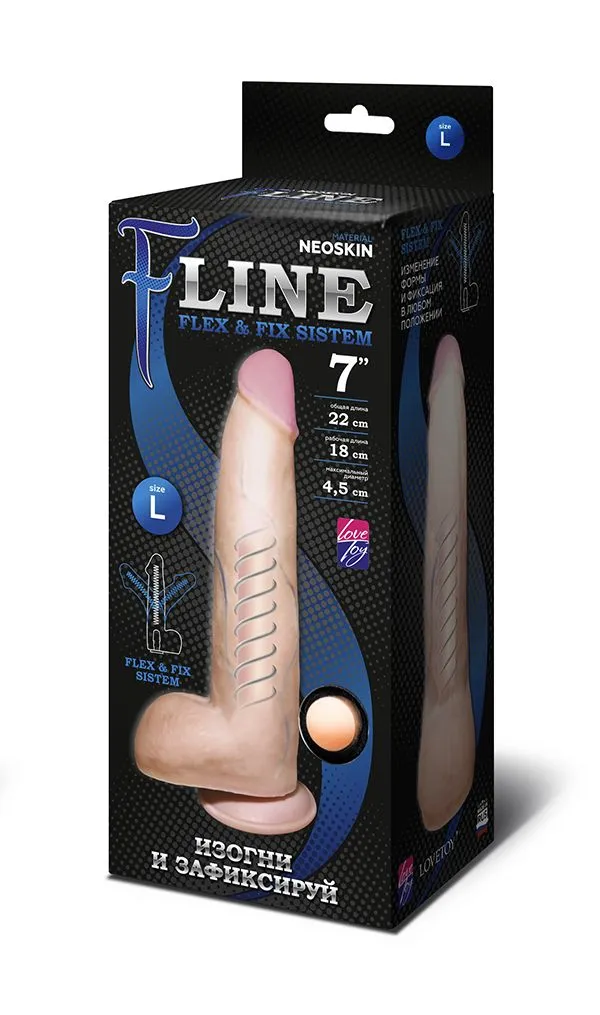 фаллоимитатор неоскин на присоске flex & fix sistem в Новом Уренгое