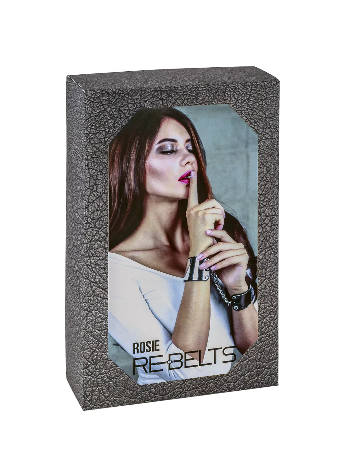 наручники черные с зеркальным элементом rosie black 7733rebelts в Новом Уренгое