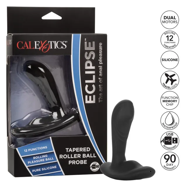 перезарежаемый силиконовый массажер простатыtapered roller ball probe с функцией "вращающийся шарик" в Новом Уренгое