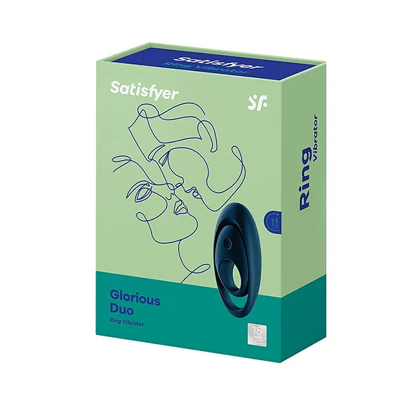 эрекционное кольцо satisfyer glorious duo, синее в Новом Уренгое