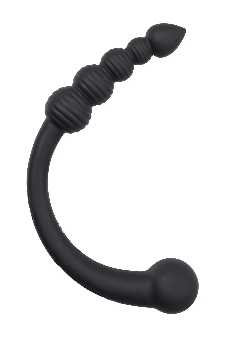 двусторонний вибратор black & red by toyfa, силикон, черный, 35 см в Новом Уренгое