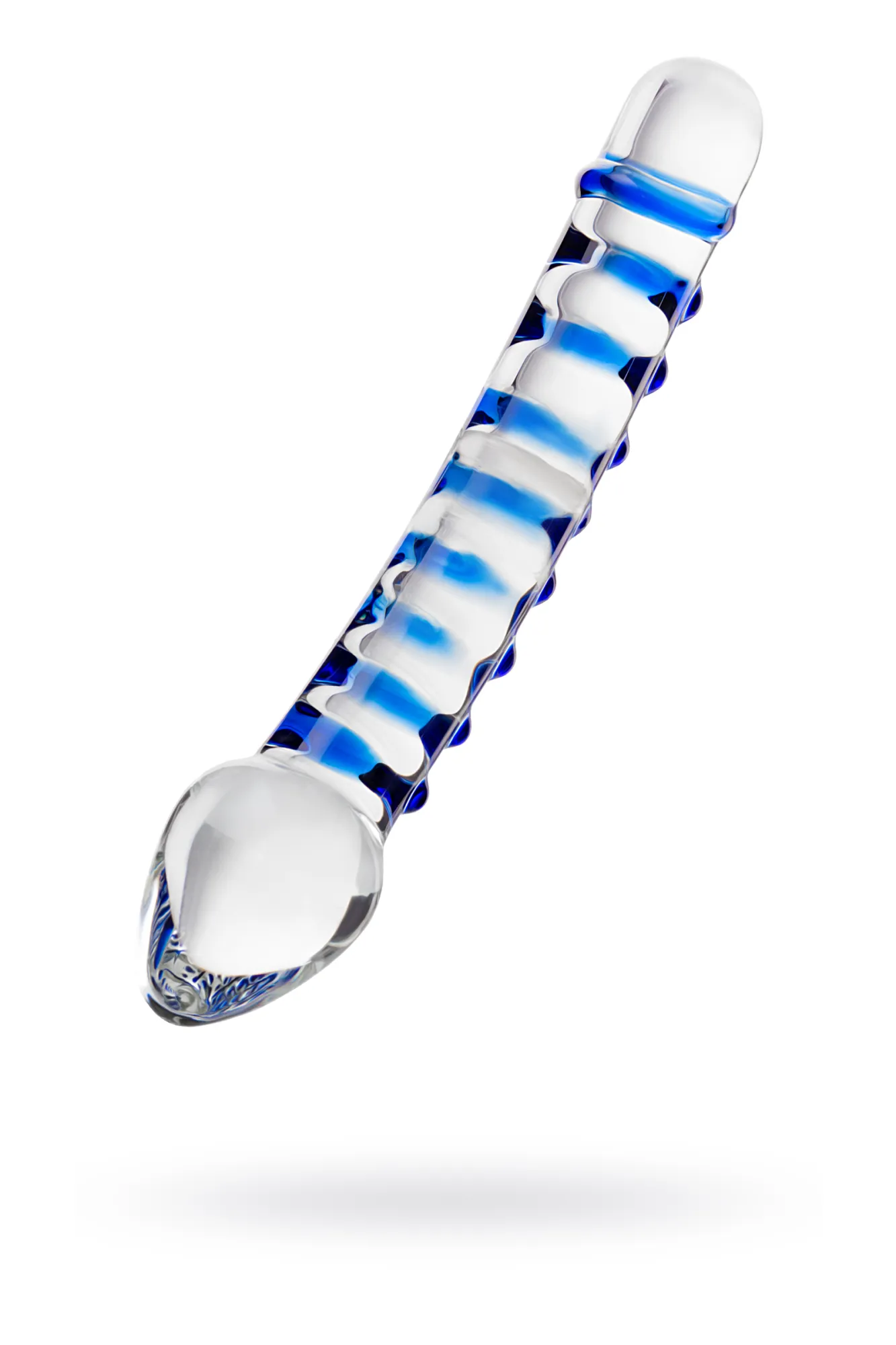 двусторонний фаллоимитатор sexus glass, стекло, прозрачный, 20 см в Новом Уренгое