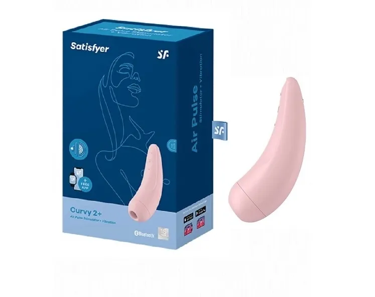 вакуумный массажер с вибрацией satisfyer curvy 2 plus pink 001852sa в Новом Уренгое
