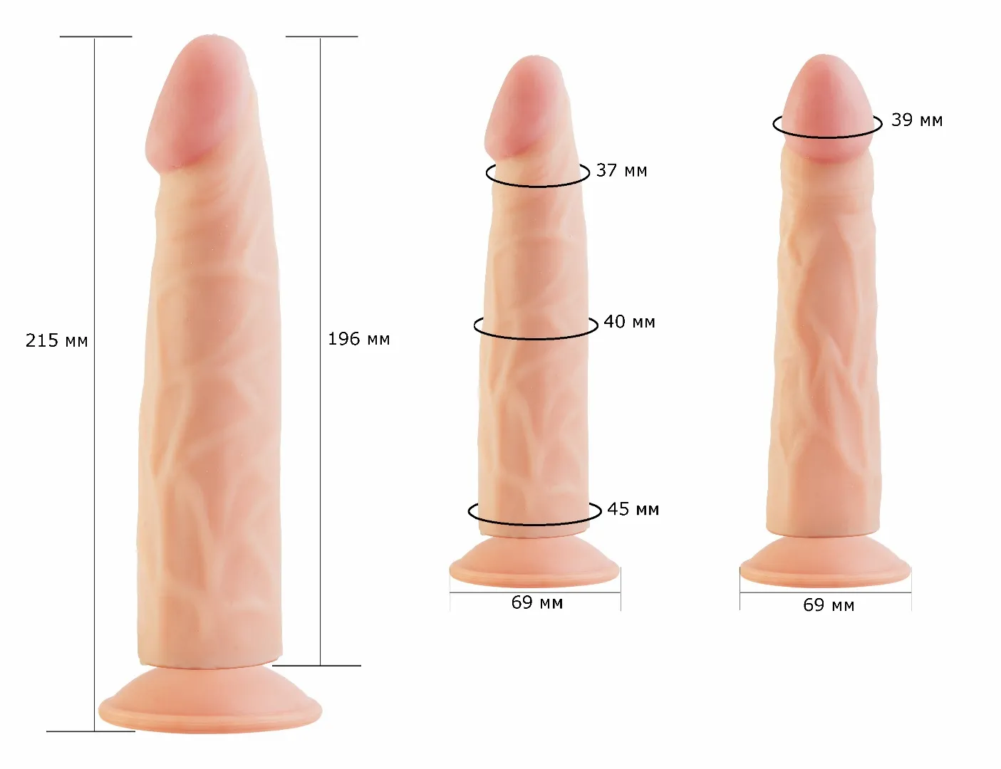 фаллоимитатор на присоске кибер-кожа 818500ru в Новом Уренгое