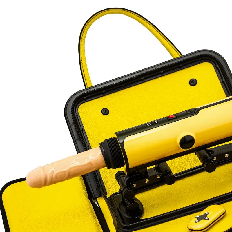 секс-машина в сумке pinkrabbit 310-x5, желтая в Новом Уренгое