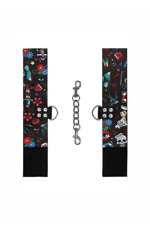 наножники на цепочке printed ankle cuffs old school tattoo style в Новом Уренгое