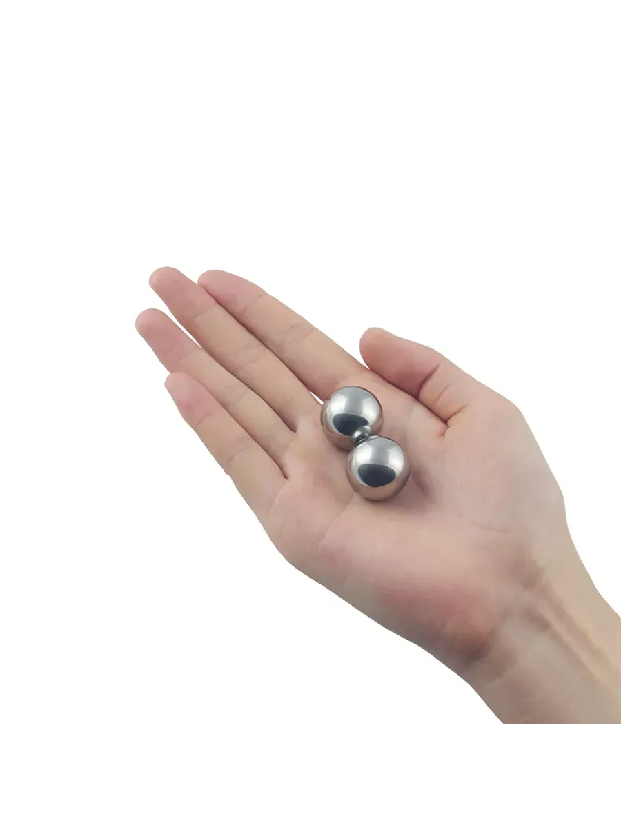 вагинальные шарики lovetoy passion dual balls, серебристый в Новом Уренгое