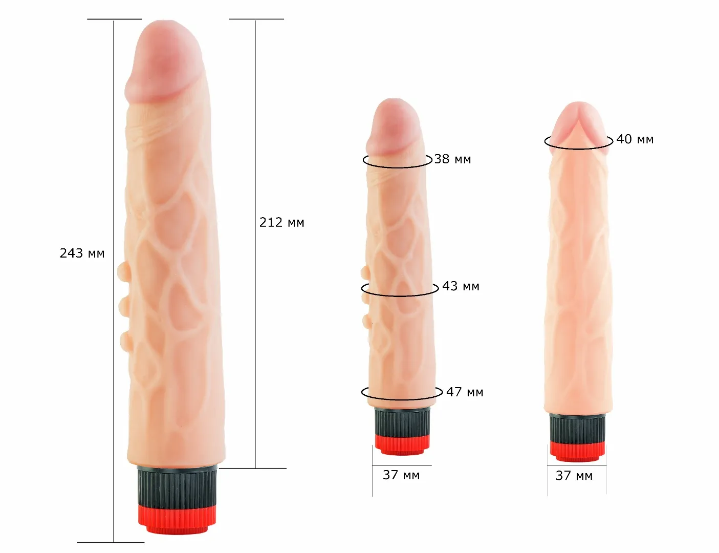 вибромассажёр human copy 8"2  600903ru в Новом Уренгое