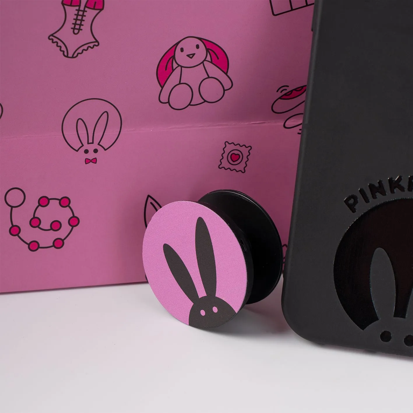 попсокет pinkrabbit с логотипом рк в Новом Уренгое