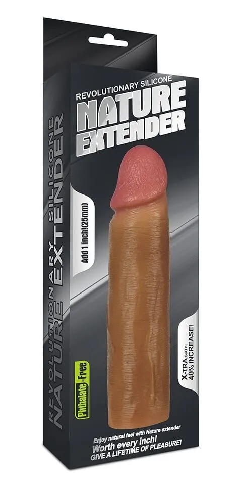 насадка на член lovetoy nature extender, коричневая в Новом Уренгое