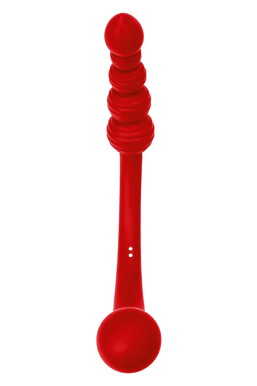 двусторонний вибратор black & red by toyfa, силикон, красный, 35 см в Новом Уренгое