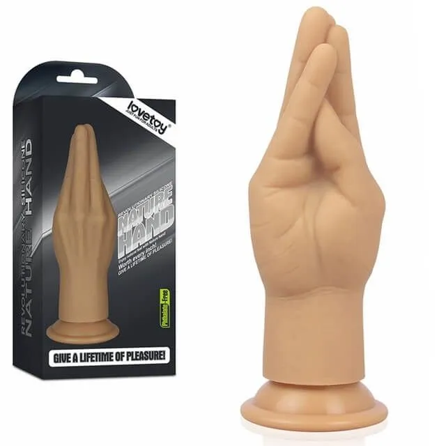 рука для фистинга lovetoy lovetoy silicone nature hand, телесная в Новом Уренгое