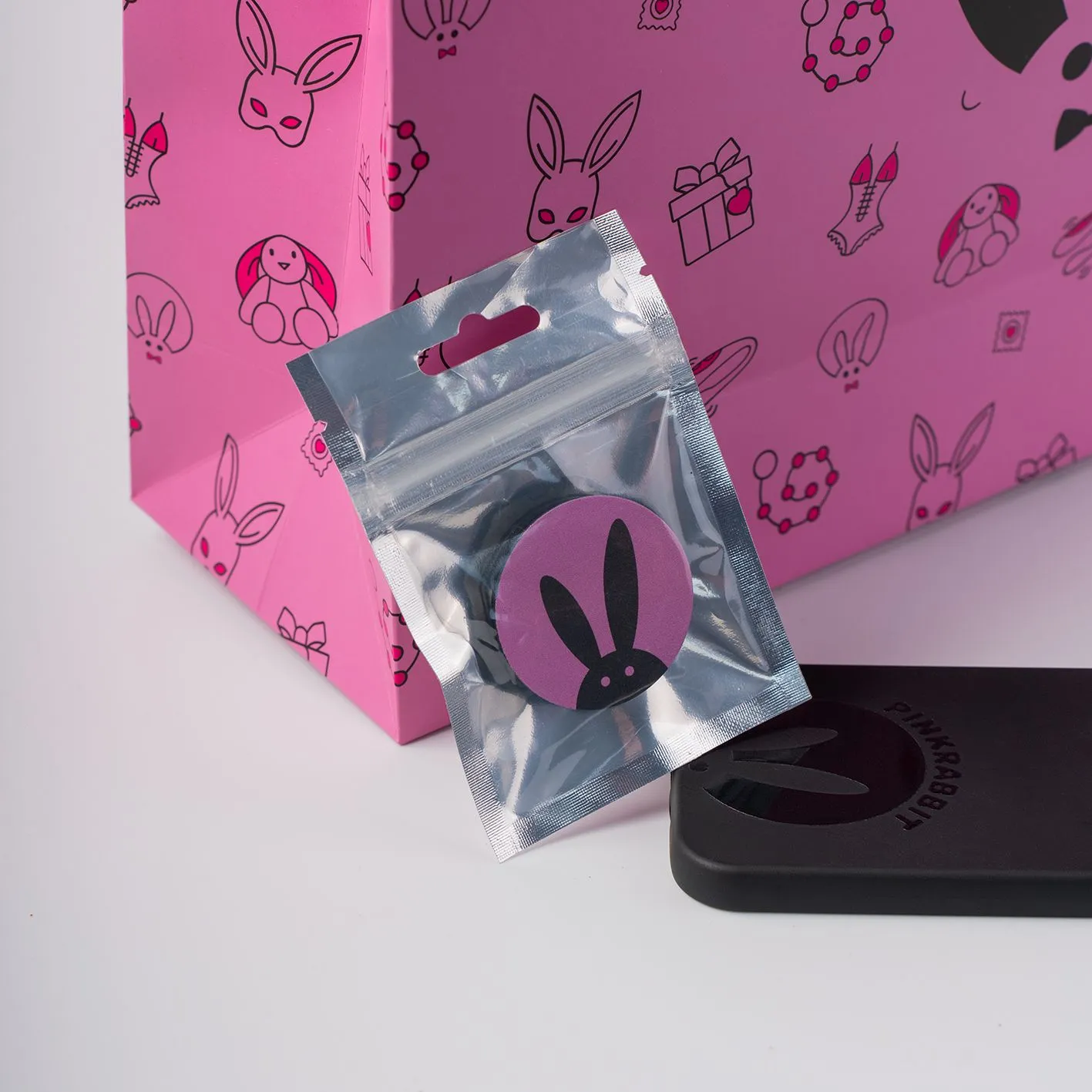 попсокет pinkrabbit с логотипом рк в Новом Уренгое