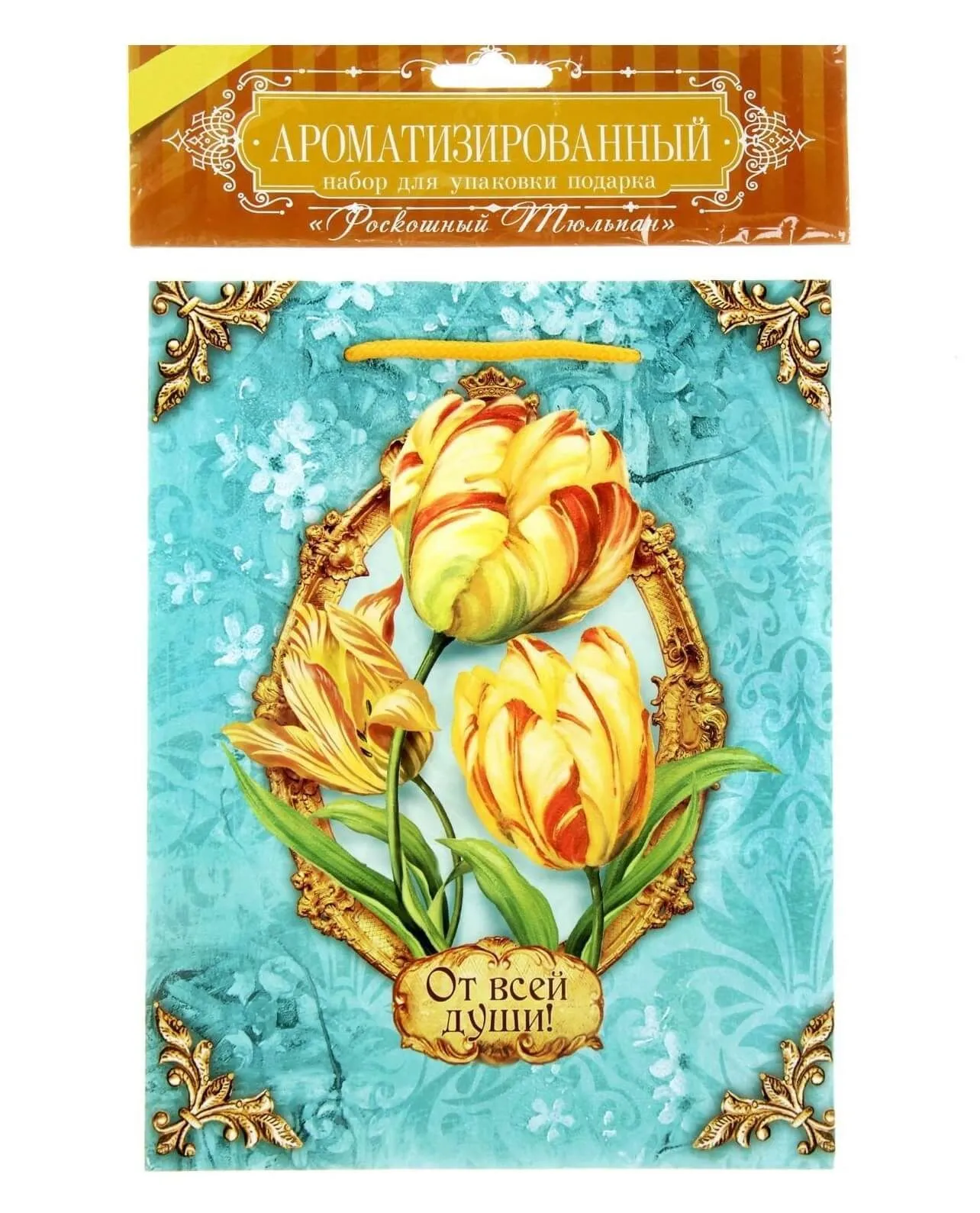 набор для упаковки подарка сима ленд роскошный тюльпан, с аромабумагой в Новом Уренгое
