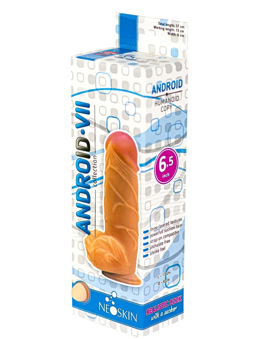 фаллоимитатор на присоске android collection-vii 6.5" 554403ru в Новом Уренгое