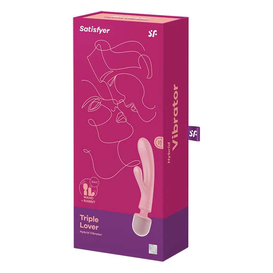 вибратор 2 в 1 satisfyer triple lover pink 018218sa в Новом Уренгое