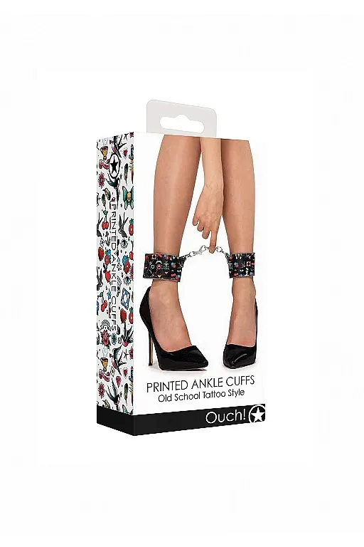 наножники на цепочке printed ankle cuffs old school tattoo style в Новом Уренгое