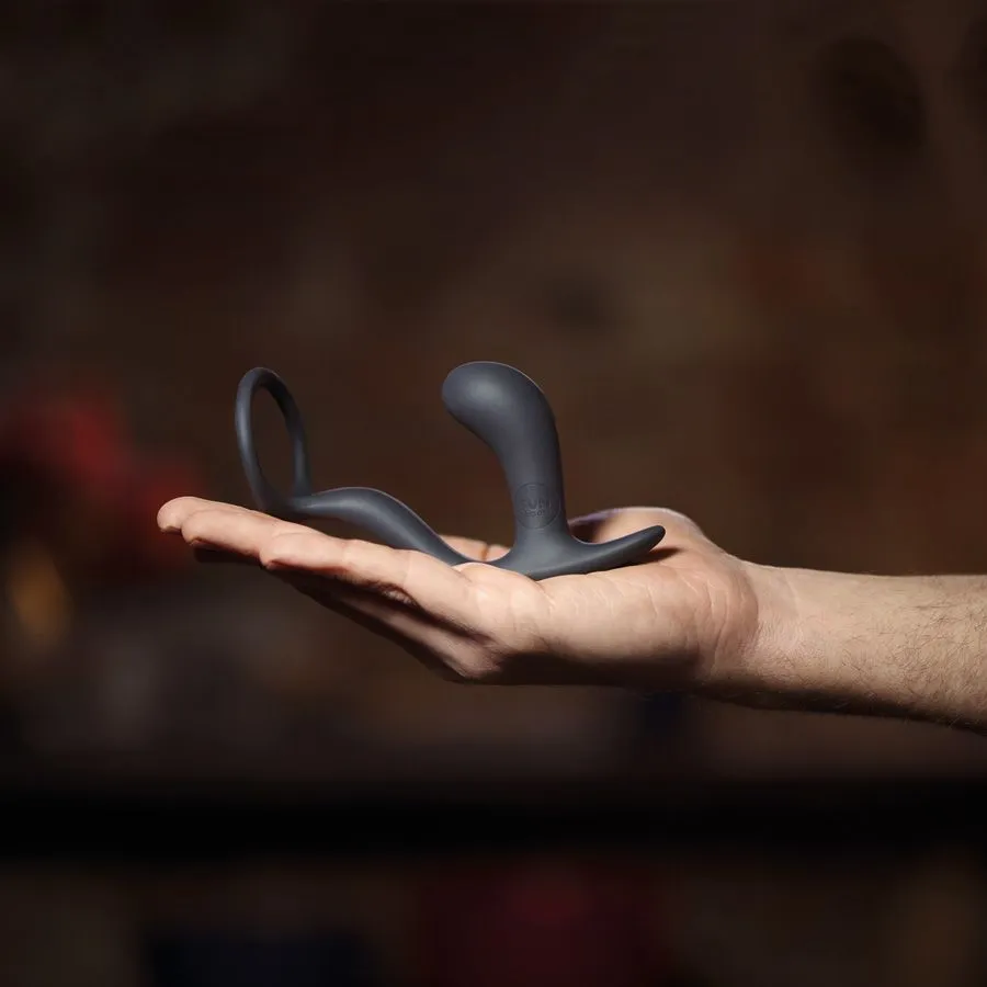 кольцо эрекционное с пробкой fun factory bootie ring, чёрное в Новом Уренгое