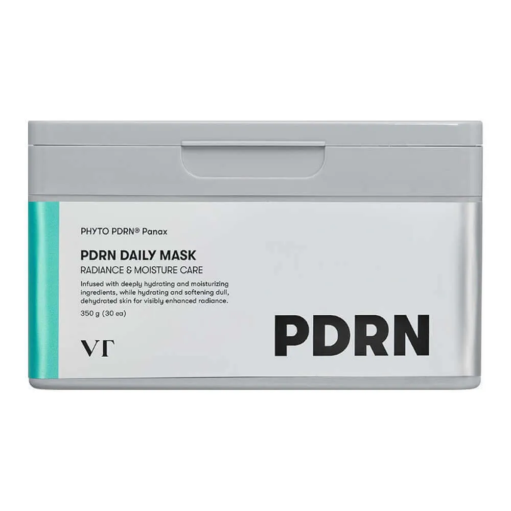 vt cosmetics pdrn daily mask 30ea, набор тканевых масок с пдрн для сияния кожи 30 шт(350 г) в Новом Уренгое