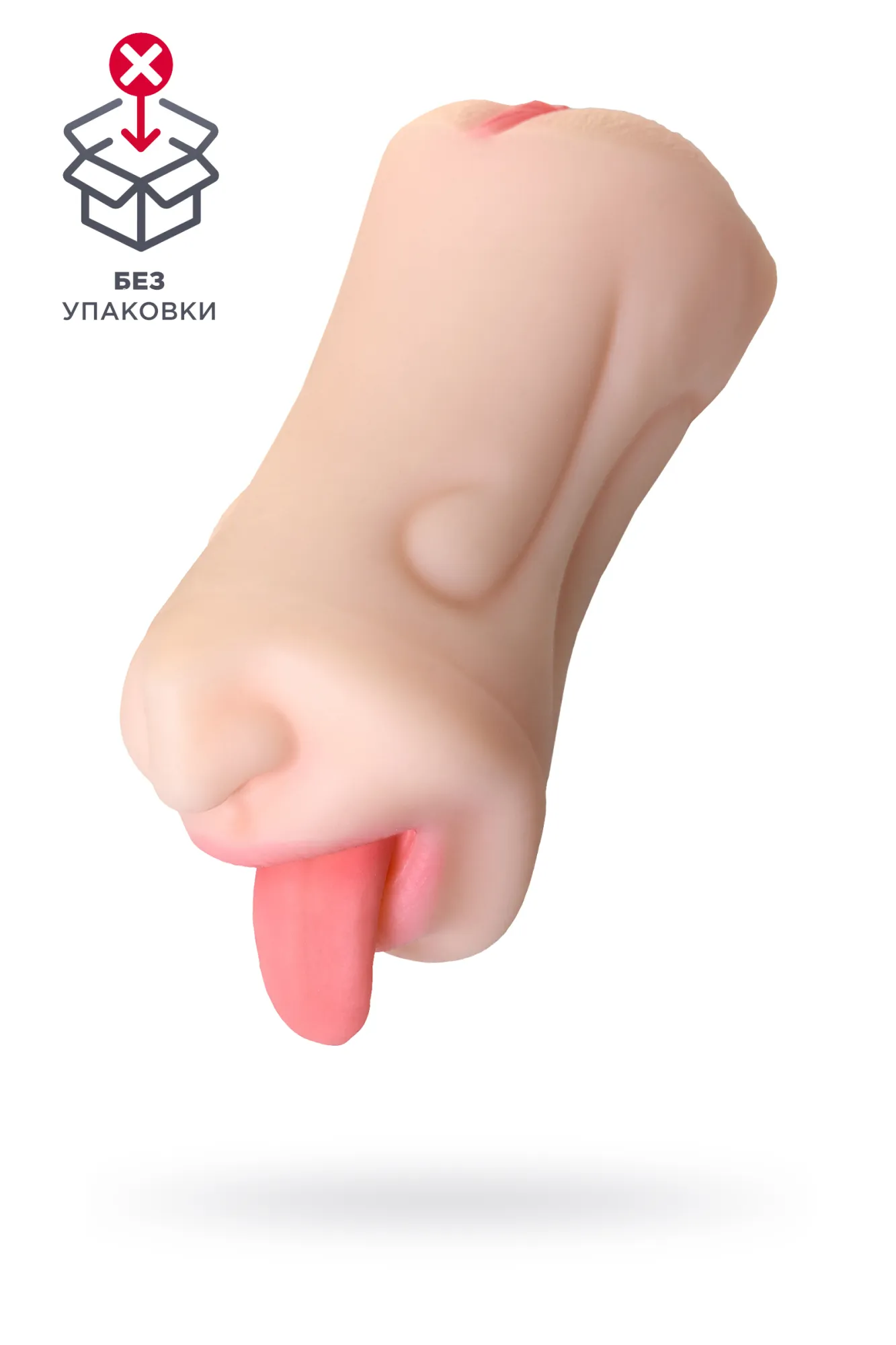 мастурбатор реалистичный, рот и вагина, tpe, телесный,19 см, без упаковки в Новом Уренгое
