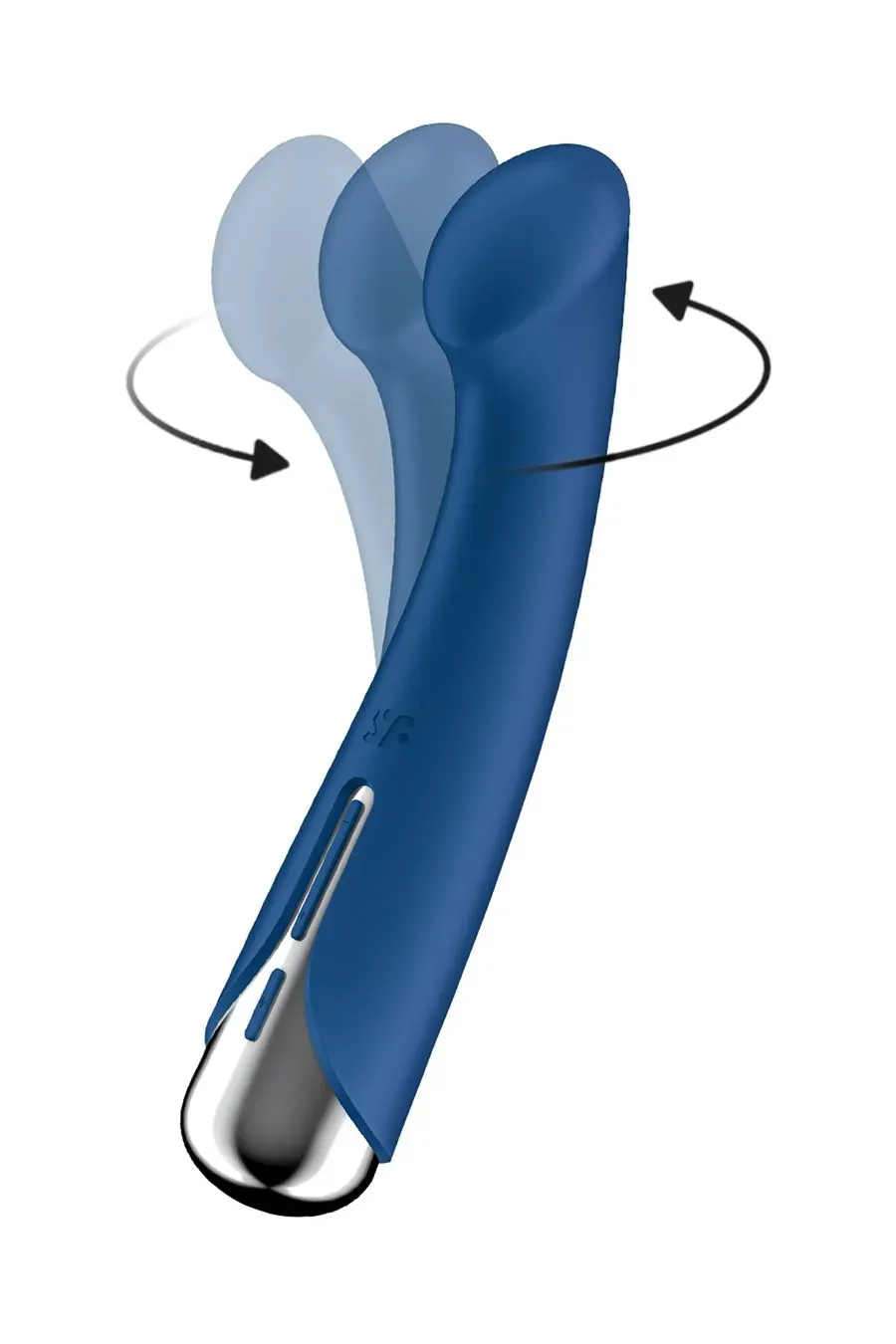 вибратор для точки g с ротацией satisfyer spinning g-spot 1, силикон, синий, 16,8 см в Новом Уренгое