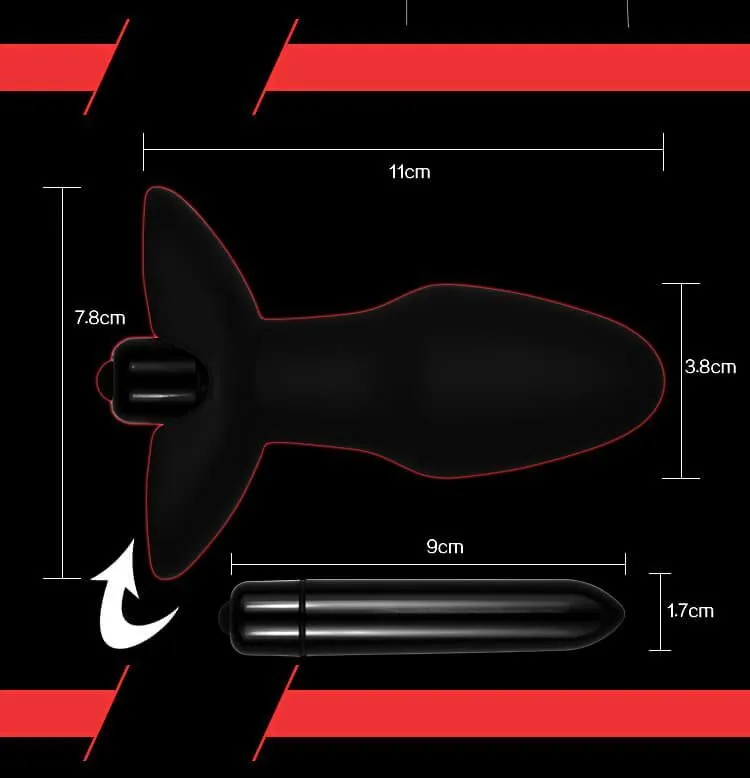 анальная пробка lovetoy silicone rocket teaser, с вибрацией, чёрная в Новом Уренгое