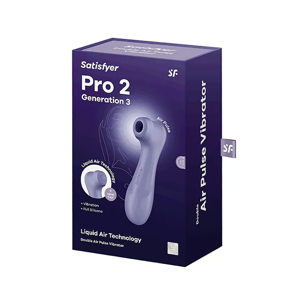 клиторальный вибростимулятор pro 2 generation 3 with liquid air, сиреневый в Новом Уренгое