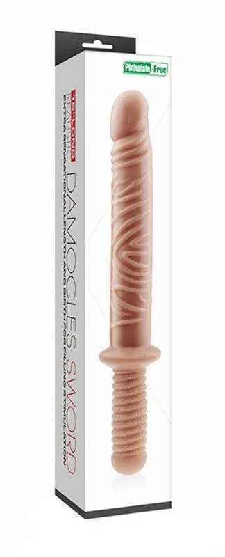 фаллоимитатор двойной lovetoy дамоклов меч, телесный в Новом Уренгое