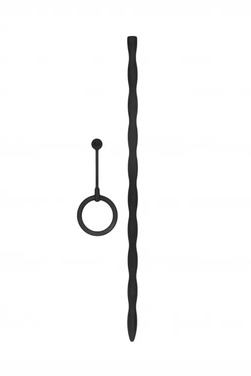 стимулятор уретры с кольцом на головку silicone plug & cock ring set в Новом Уренгое