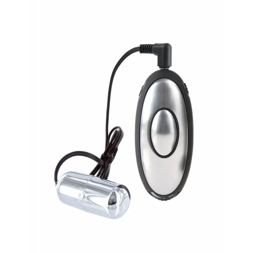 Пуля Pipedream Shock Therapy Silver Bullet, с электростимуляцией