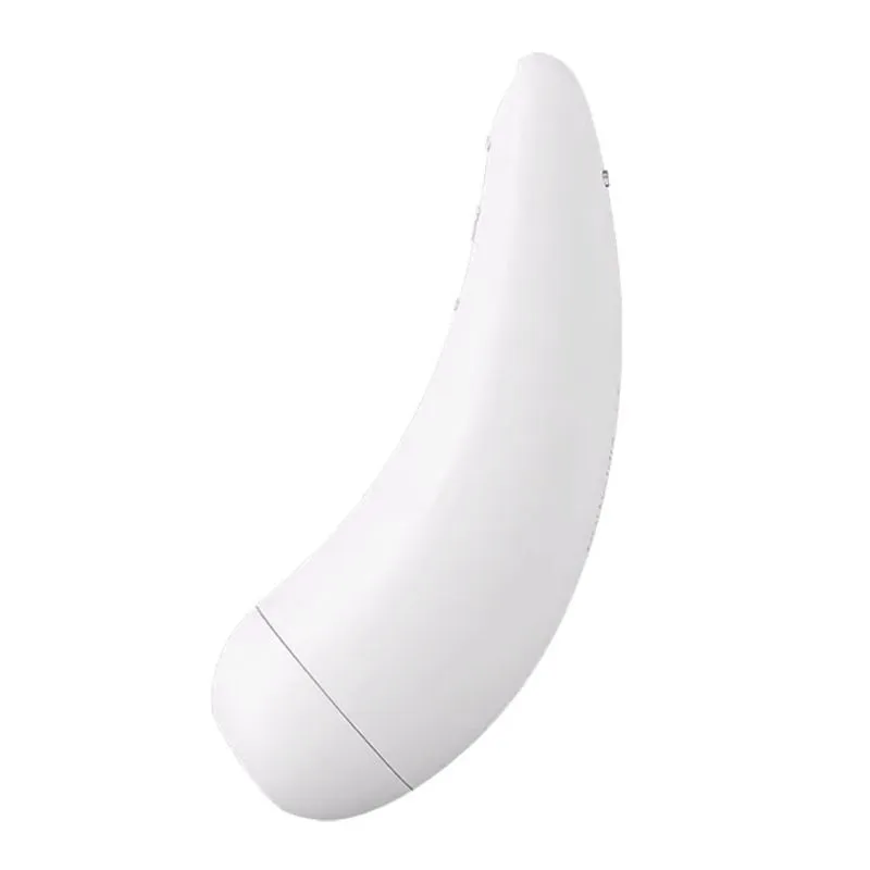 вакуум-волновой бесконтактный стимулятор клитора satisfyer curvy 2+, белый в Новом Уренгое