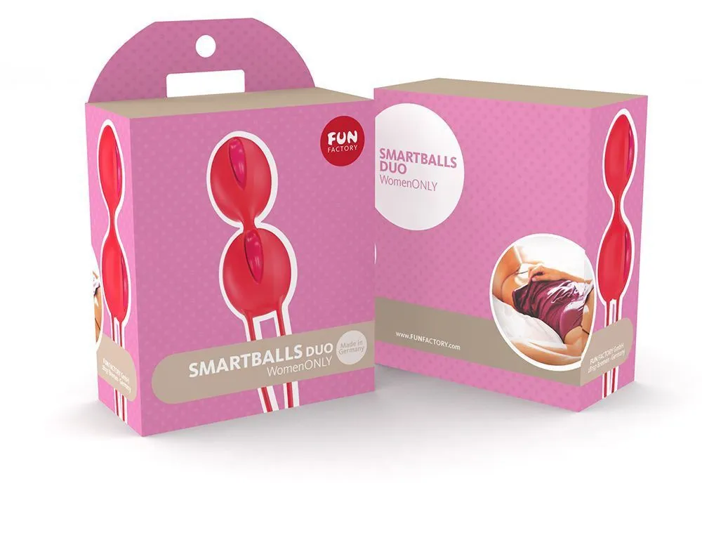 вагинальные шарики fun factory smartballs duo, ярко-оранжевые в Новом Уренгое