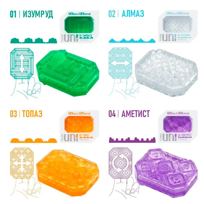 набор мастурбаторов tenga egg №2, 4 шт в Новом Уренгое