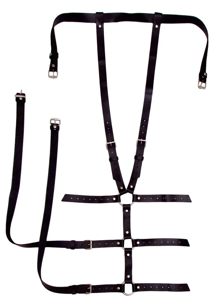 Бондажный комплект мужской Lapin Rose черный, M